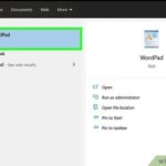 Как быстро создать таблицу в WordPad